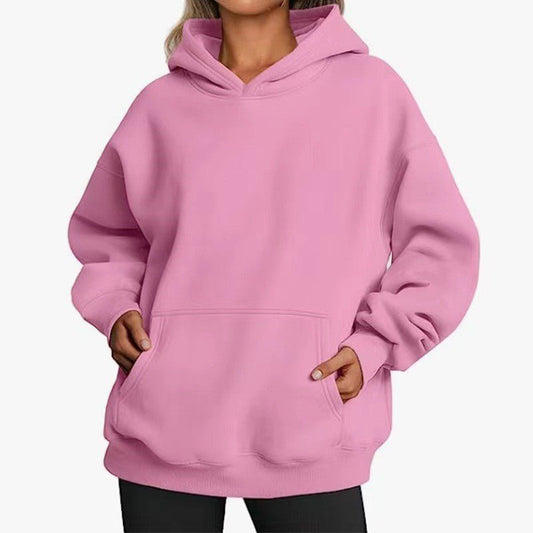 Women's Oversized Lightweight Sunset Graphic Sweatshirt Pink