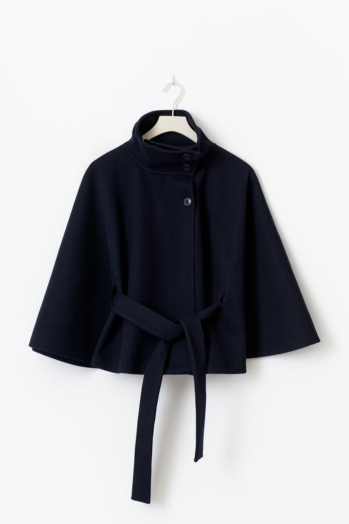 Women's Short Trench Coat for Fall with Belted Waist Tie