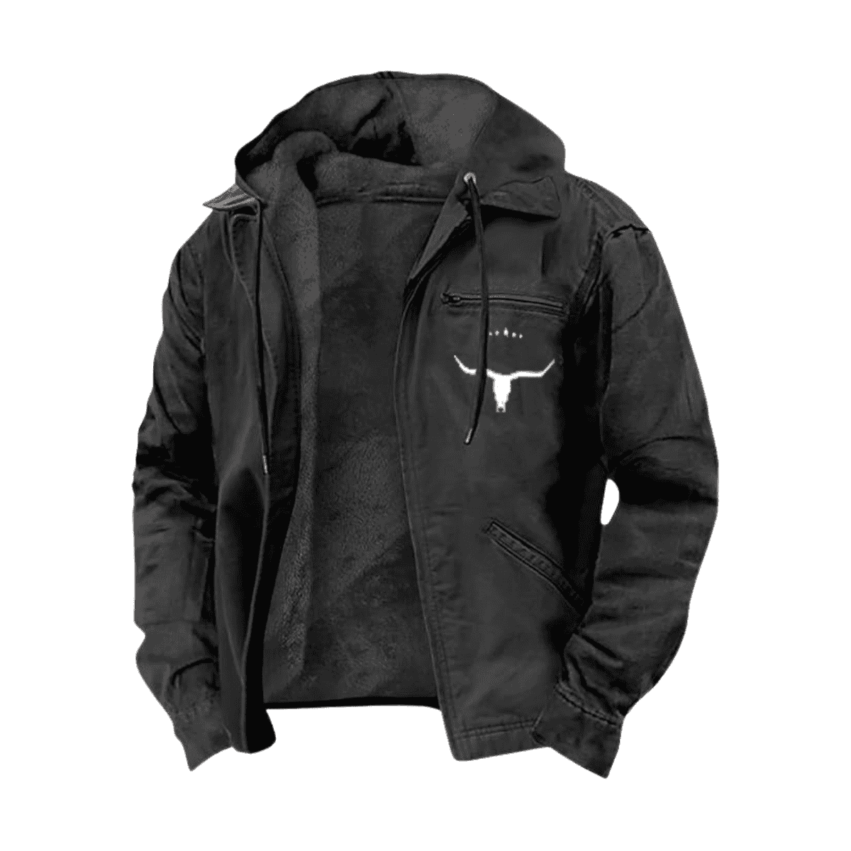 Men's Heavy Duty Vintage Jacket - Durable and Stylish Outerwear Black