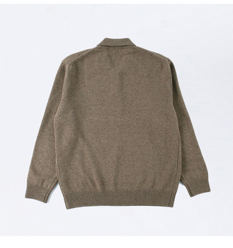 Men's Button-Up Sweater for Fall and Winter Everyday Wear