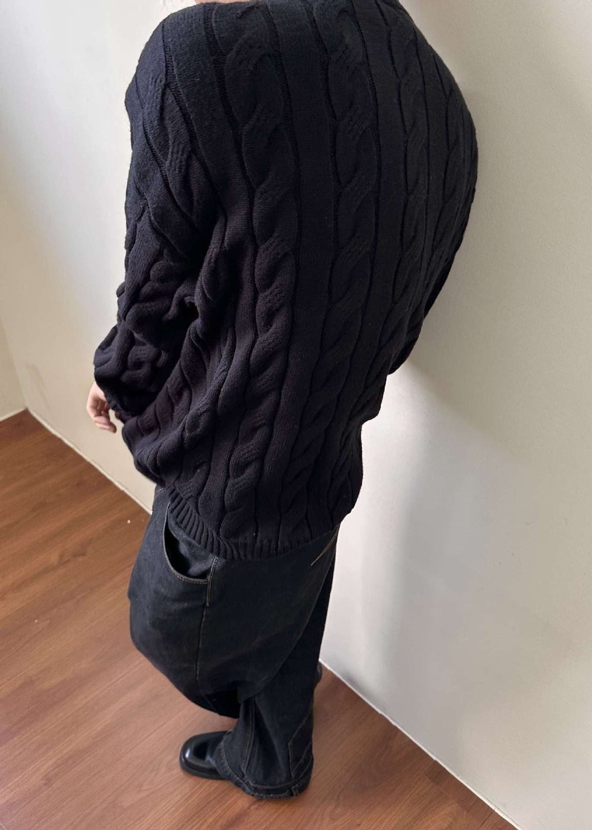 Men's Cable Knit Quarter Zip Sweater for Fall and Winter Everyday Wear