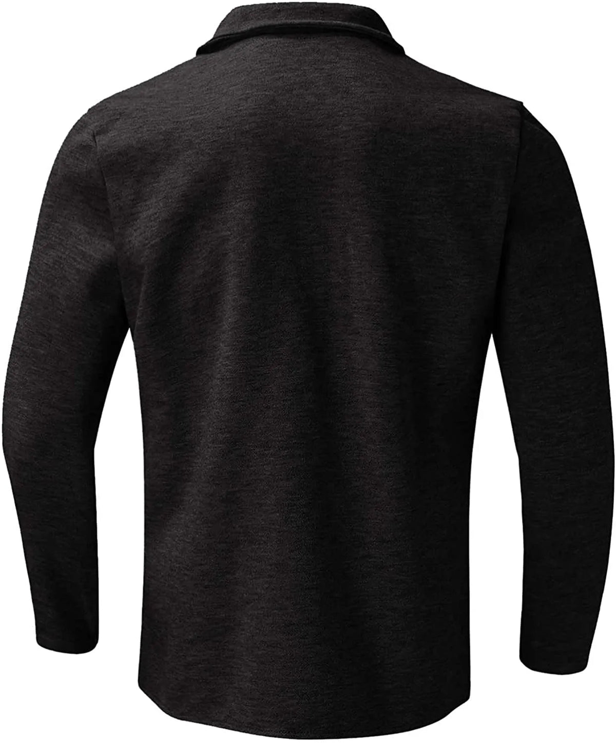 Men's Dark Gray Casual Button-Down Jacket for Fall and Winter