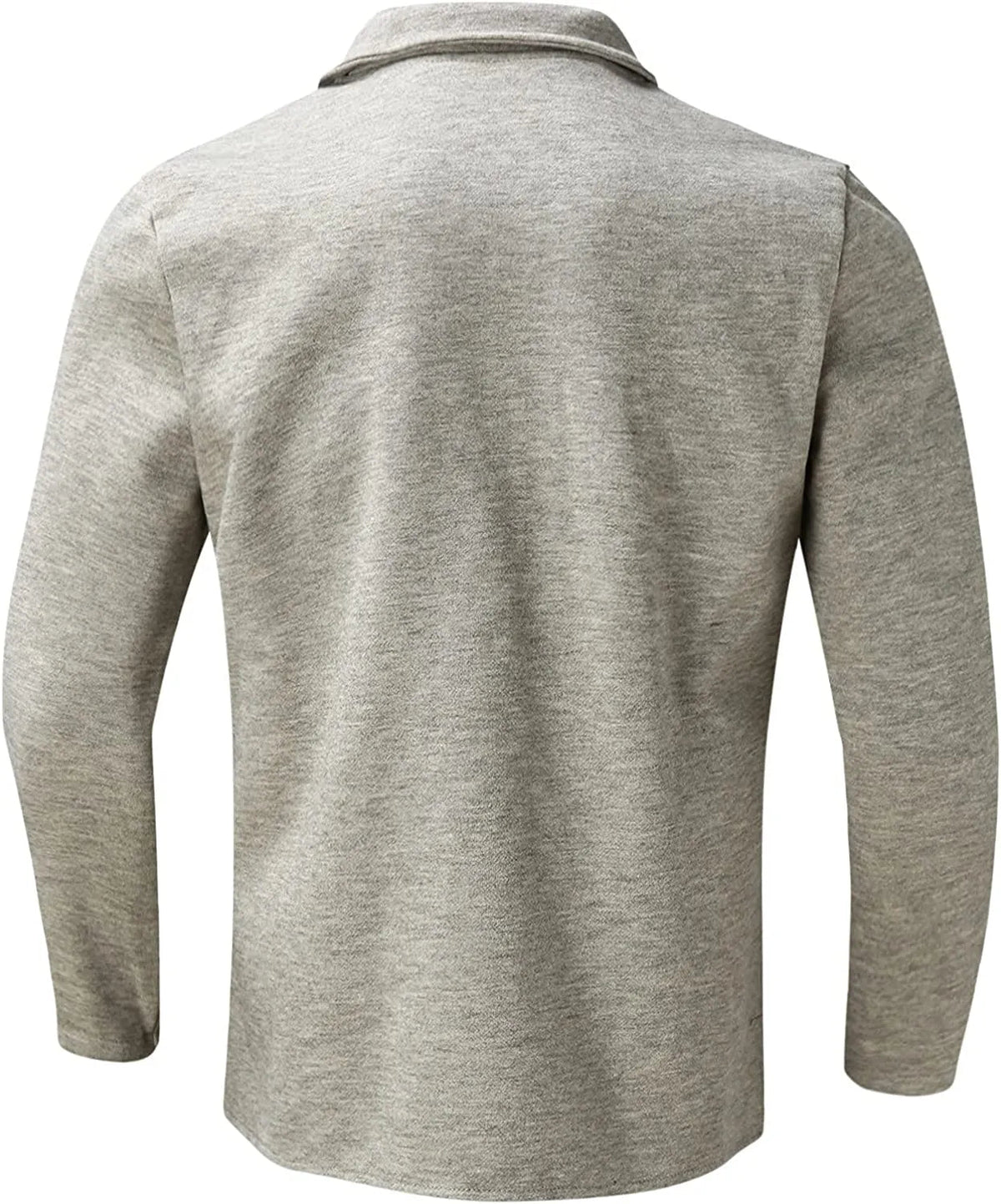 Men's Dark Gray Casual Button-Down Jacket for Fall and Winter