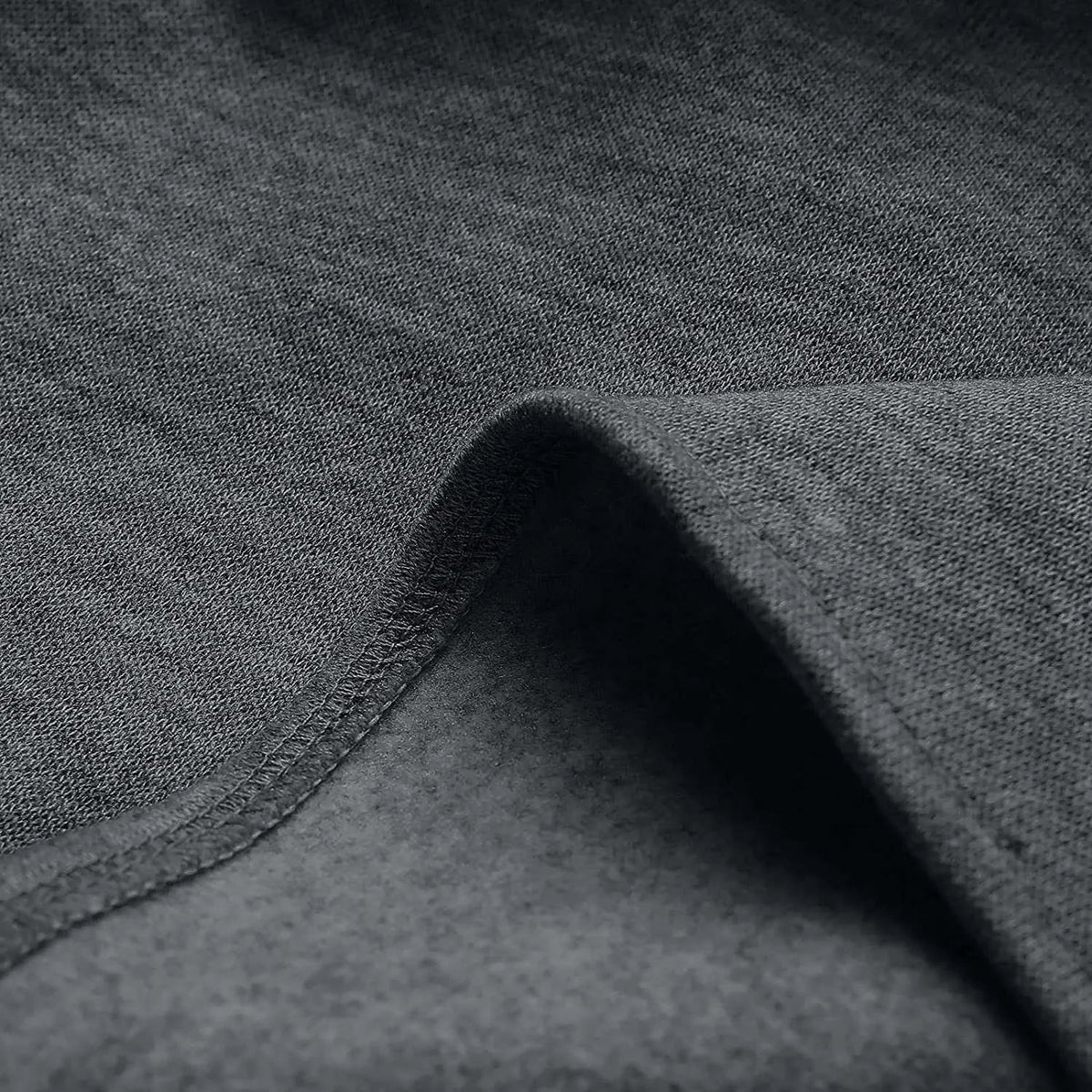 Men's Dark Gray Casual Button-Down Jacket for Fall and Winter
