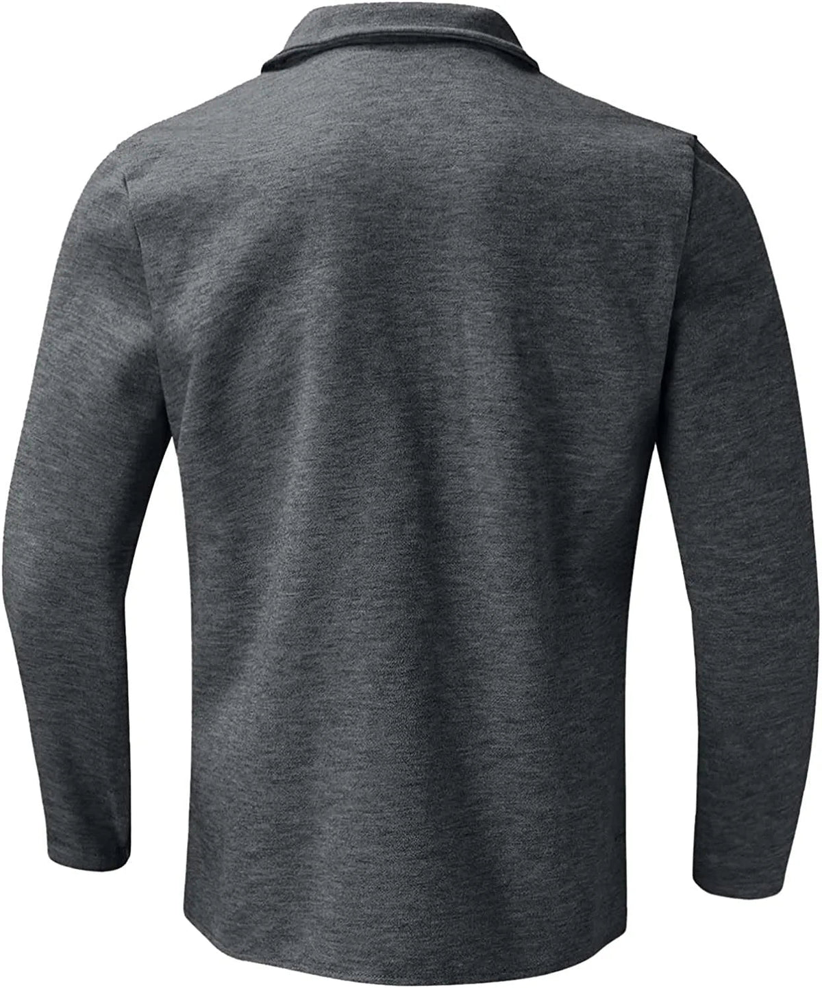 Men's Dark Gray Casual Button-Down Jacket for Fall and Winter