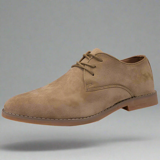 Men's Classic Formal Leather Dress Shoes for Daily Use Warm Khaki