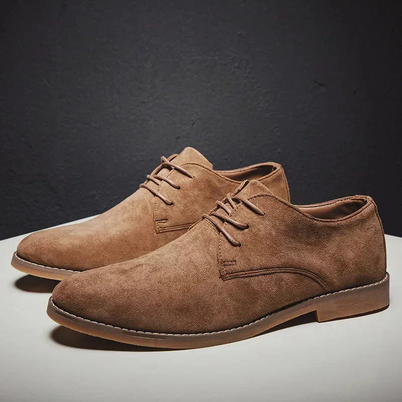 Men's Classic Formal Leather Dress Shoes for Daily Use Warm Brown