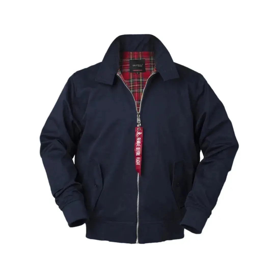 Men's Classic Lightweight Jacket for Fall and Winter Everyday Wear Dark Blue