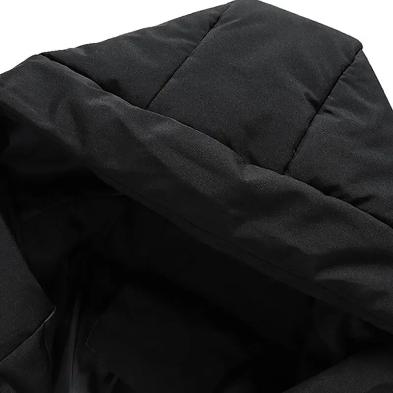 Men's Hooded Quilted Puffer Jacket for Fall and Winter Everyday Wear