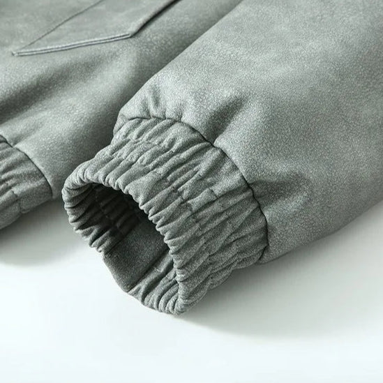 Men's Stylish Durable Leather Jacket - Perfect Outerwear Choice