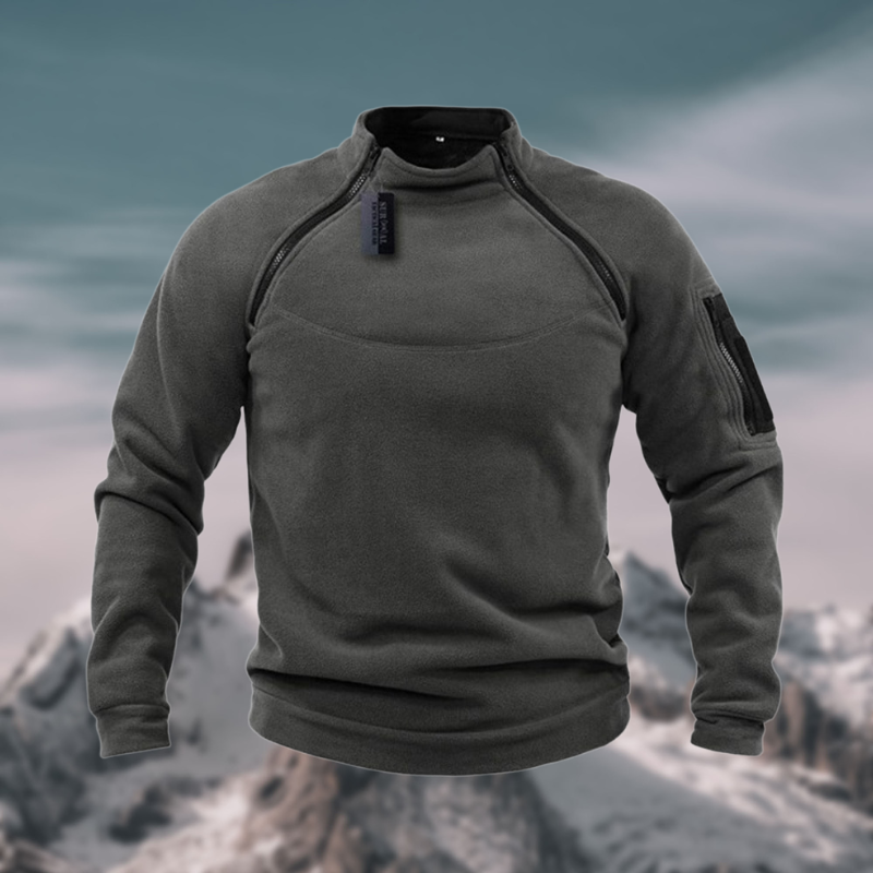 Men's Mock Neck Quarter Zip Sweater for Fall and Winter Everyday Wear