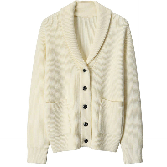 Men's Shawl Collar Knit Cardigan for Fall and Winter Everyday Wear