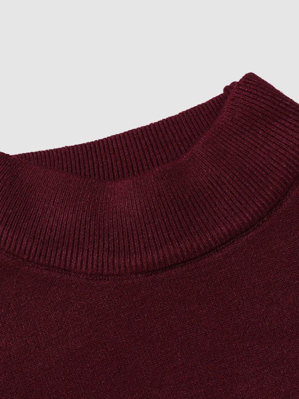 Men's Slim Fit Turtleneck Sweater for Fall and Winter Everyday Wear
