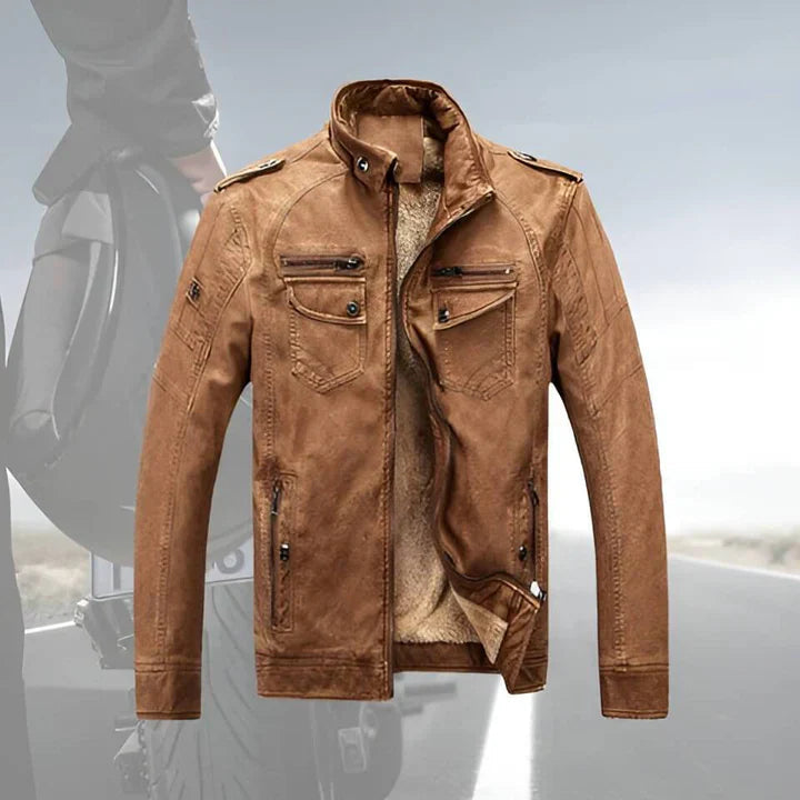 Men's Stand Collar Casual Jacket for Fall and Winter Everyday Wear