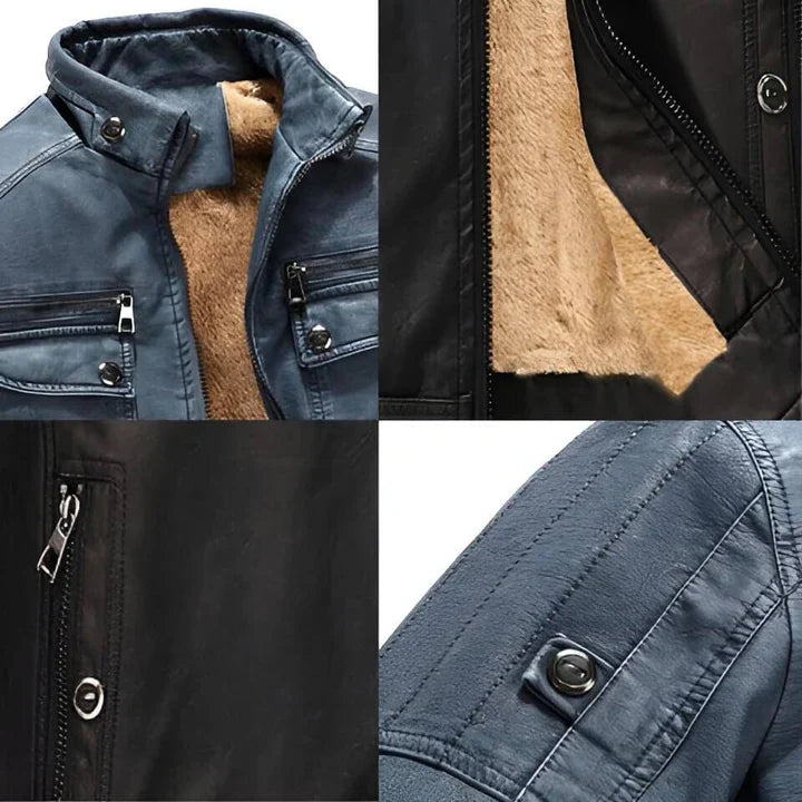 Men's Stand Collar Casual Jacket for Fall and Winter Everyday Wear