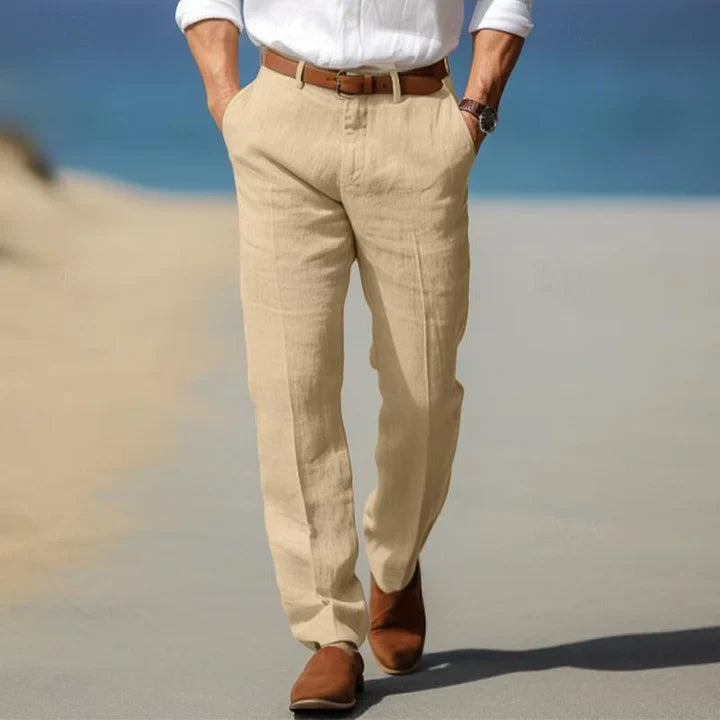 Men's Straight Leg Chino Pants for Fall and Winter Everyday Wear Khaki