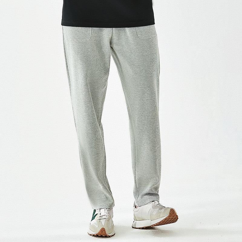 Men's Straight Leg Drawstring Sweatpants for Daily Use Warm