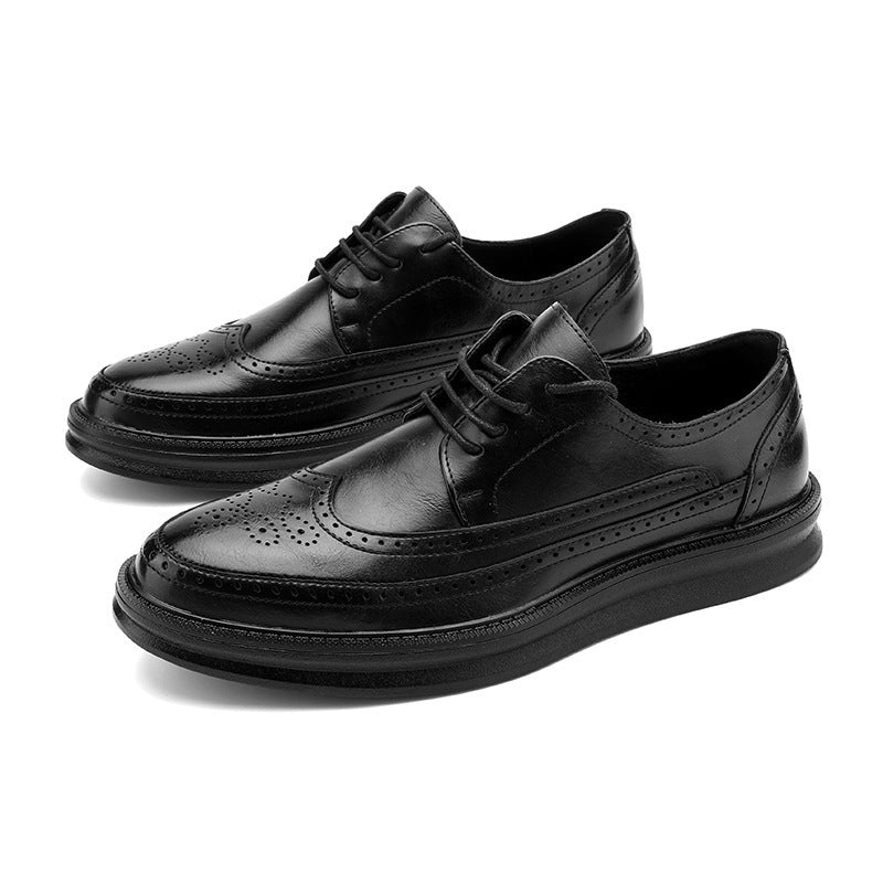 Men's Stylish Casual Brogue Sneakers for Fall and Winter Everyday Wear
