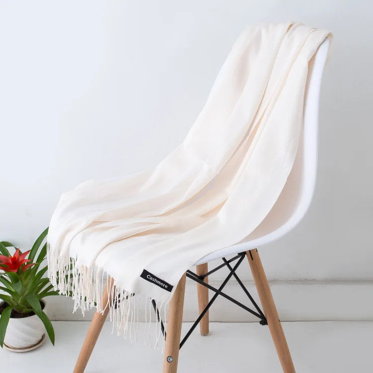 Women's Soft Cashmere Feel Pashmina Scarf for Travel and Winter 17 70x200CM