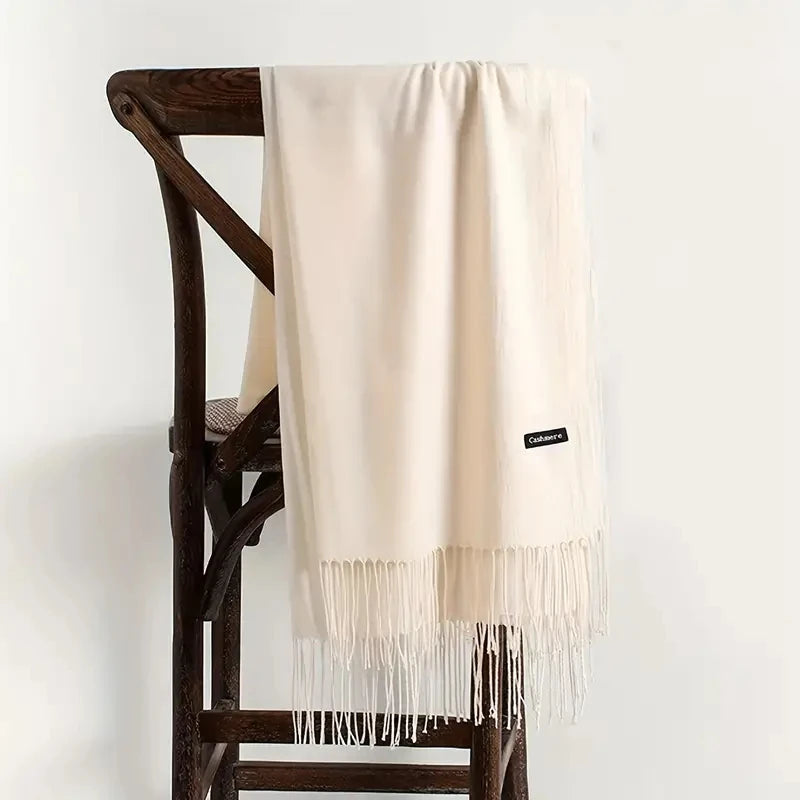Women's Soft Cashmere Feel Pashmina Scarf for Travel and Winter