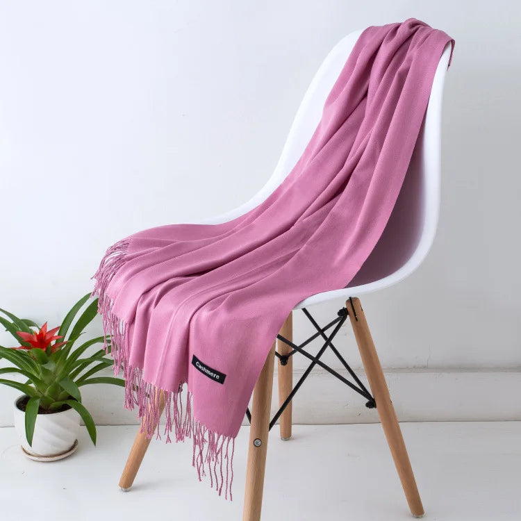 Women's Soft Cashmere Feel Pashmina Scarf for Travel and Winter 16 70x200CM