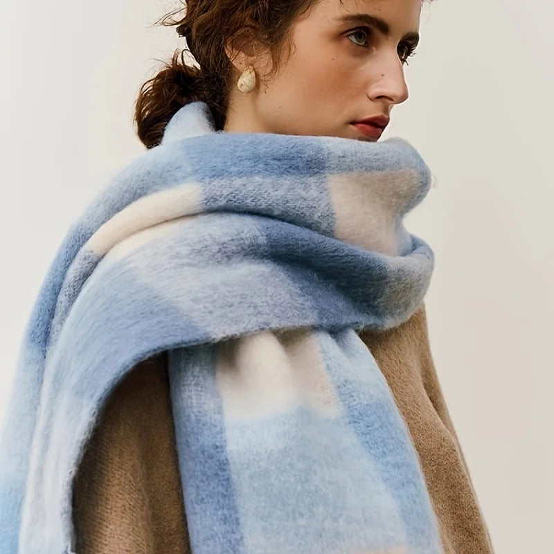 Women's Thick Warm Cashmere Scarf Shawl Wraps Pashmina Neckerchief 22052602316-18 38x230cm