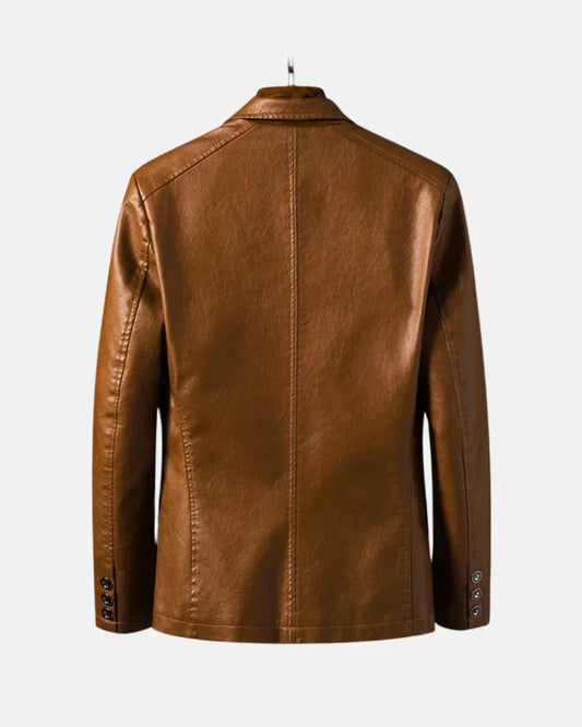 Men's Genuine Leather Motorcycle Jacket for Daily Use Warm