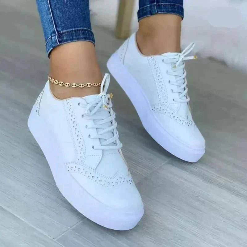 Women's Comfortable Orthopedic Sneakers for Daily Use Warm White
