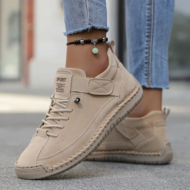 Women's Comfortable Stitch Detail Orthopedic Sneakers for Daily Use