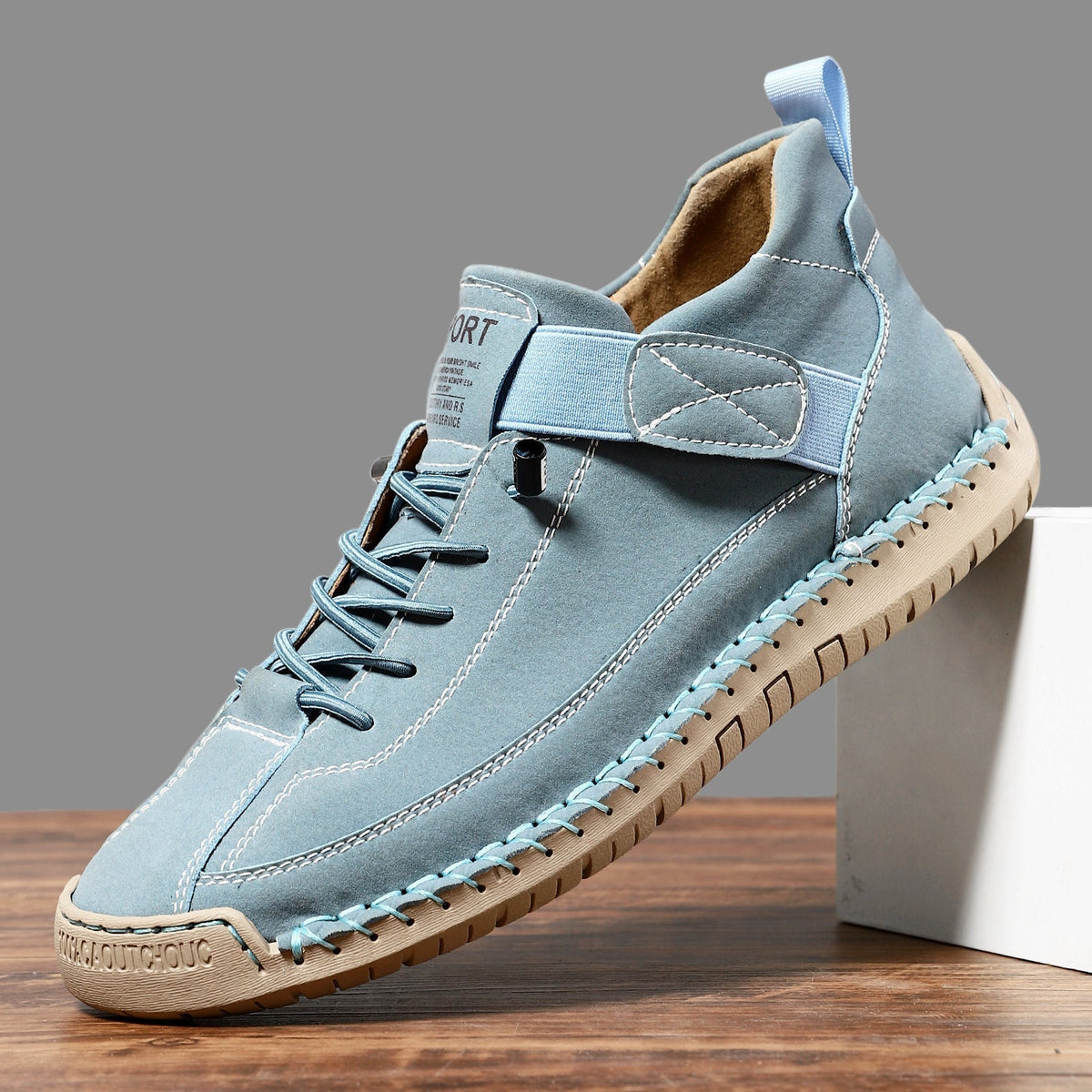 Women's Comfortable Stitched Orthopedic Sneakers for Daily Use Sky Blue