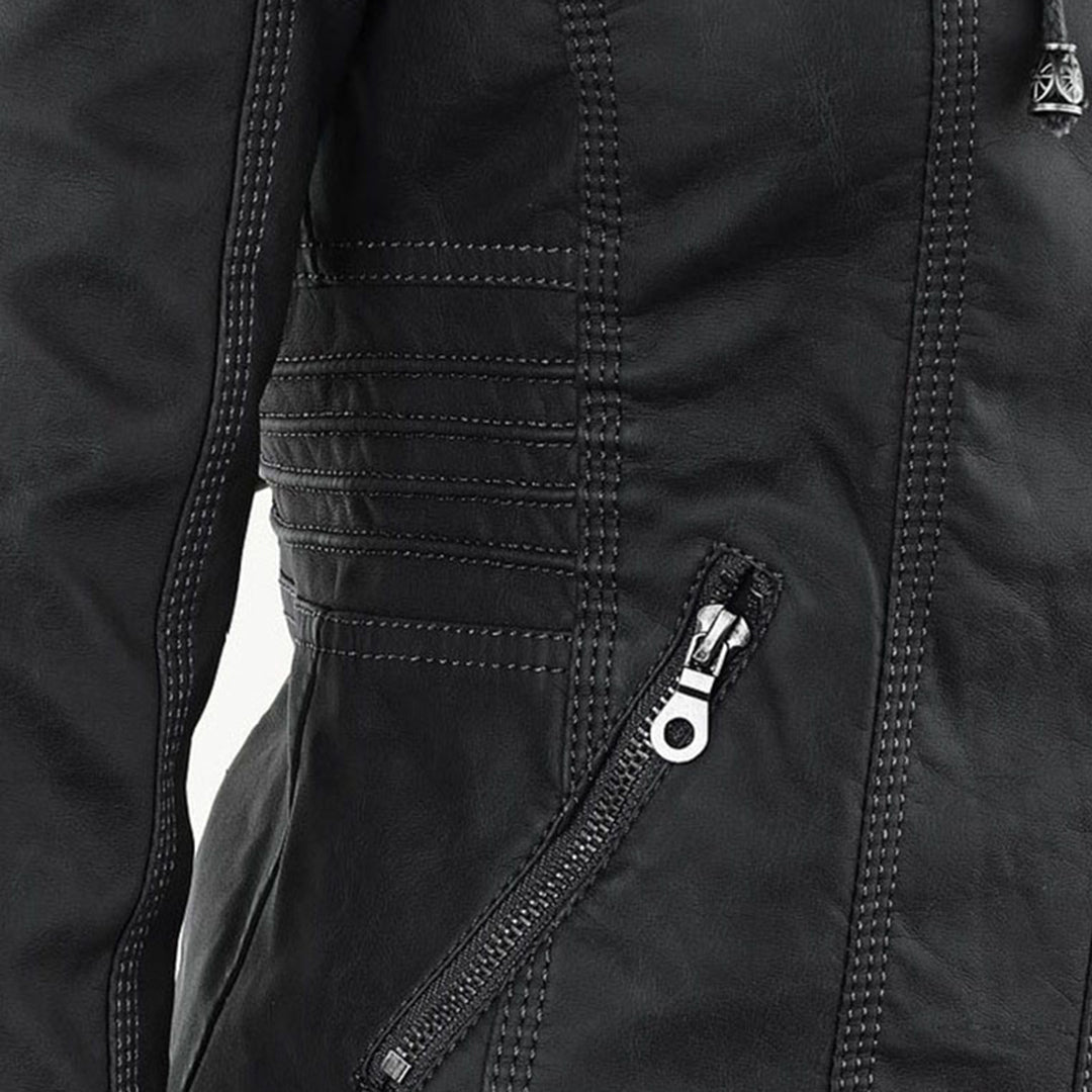 Women's Fitted Hooded Jacket for Fall and Winter Everyday Wear