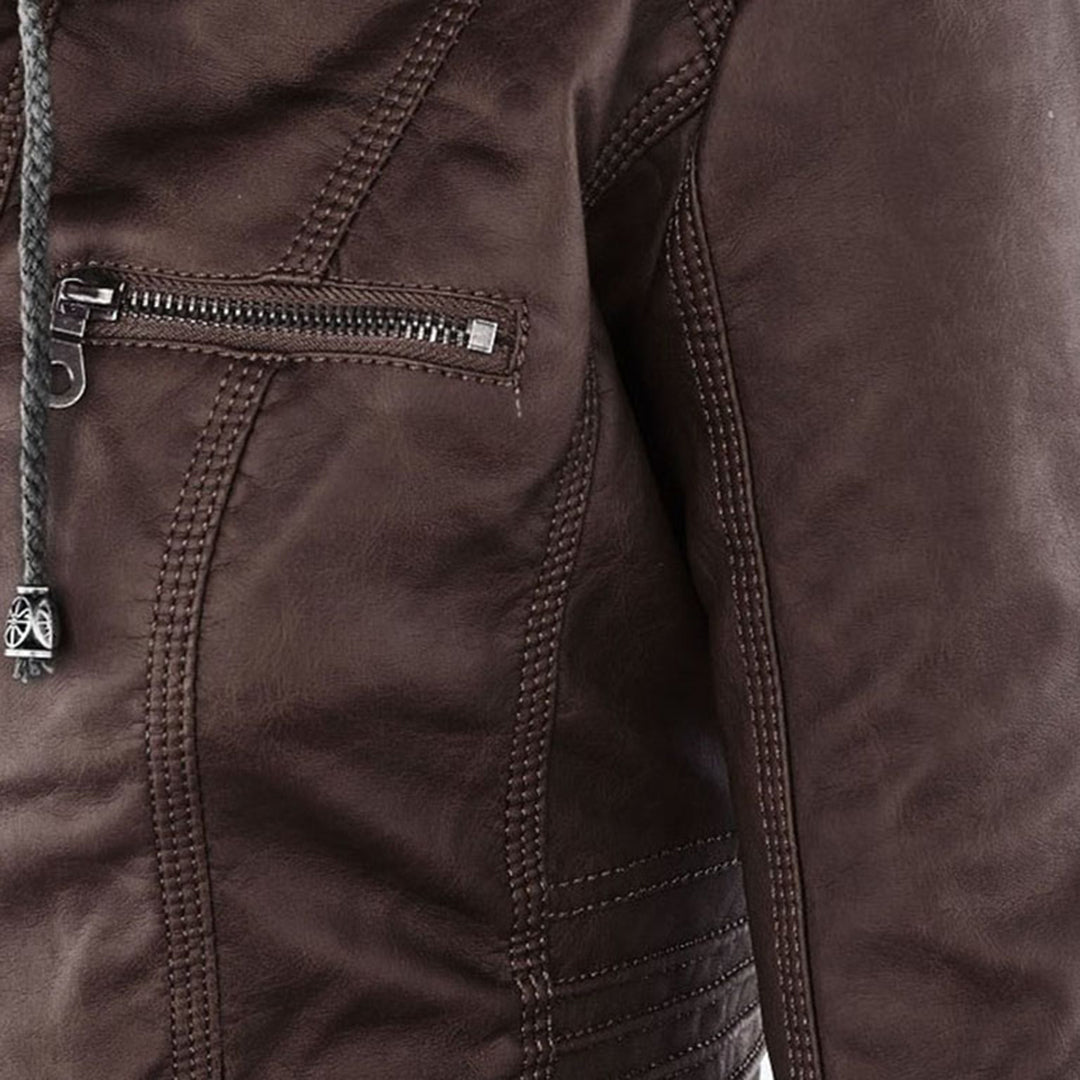 Women's Fitted Hooded Jacket for Fall and Winter Everyday Wear