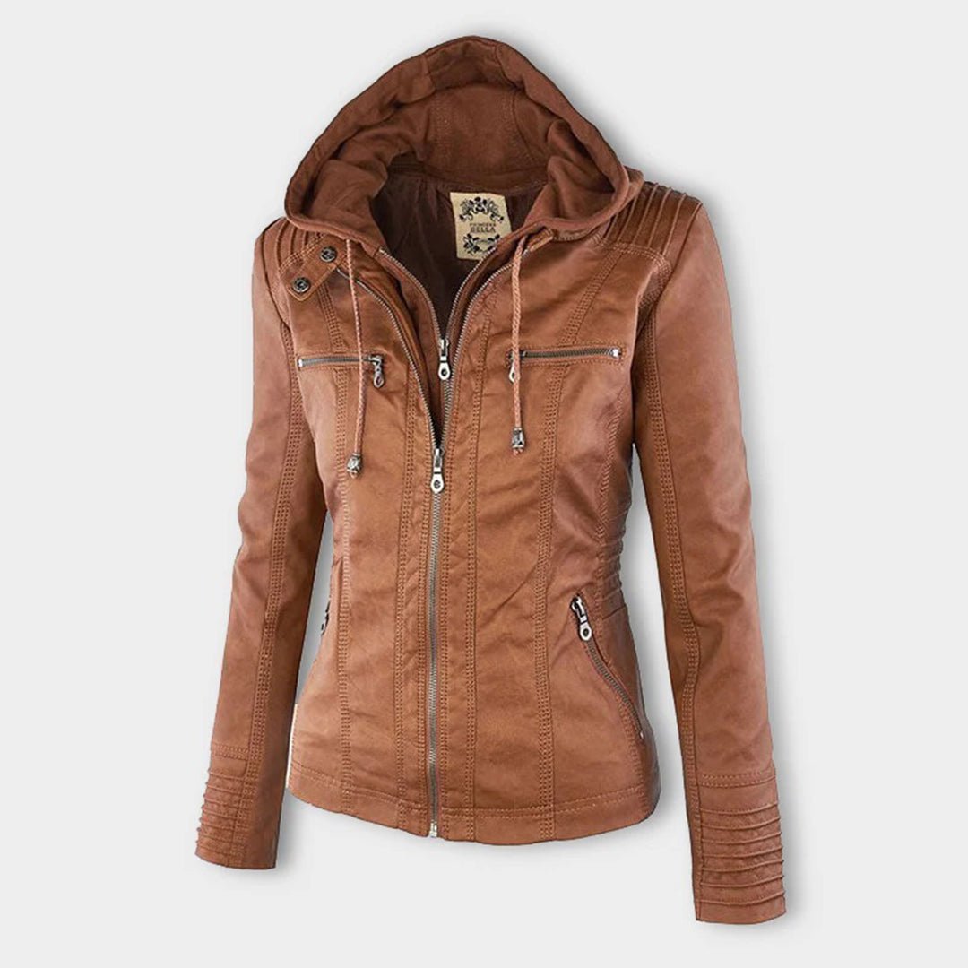 Women's Fitted Hooded Jacket for Fall and Winter Everyday Wear