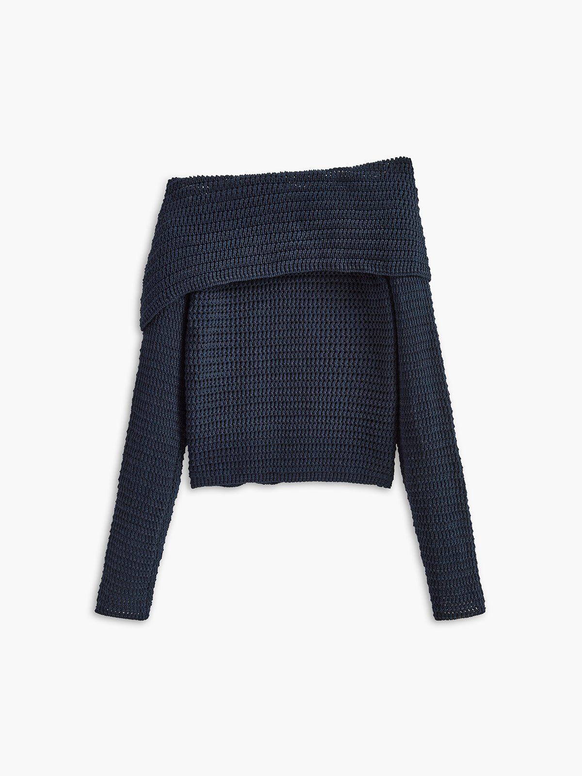 Women's Off-the-Shoulder Fitted Sweater for Daily Use Warm