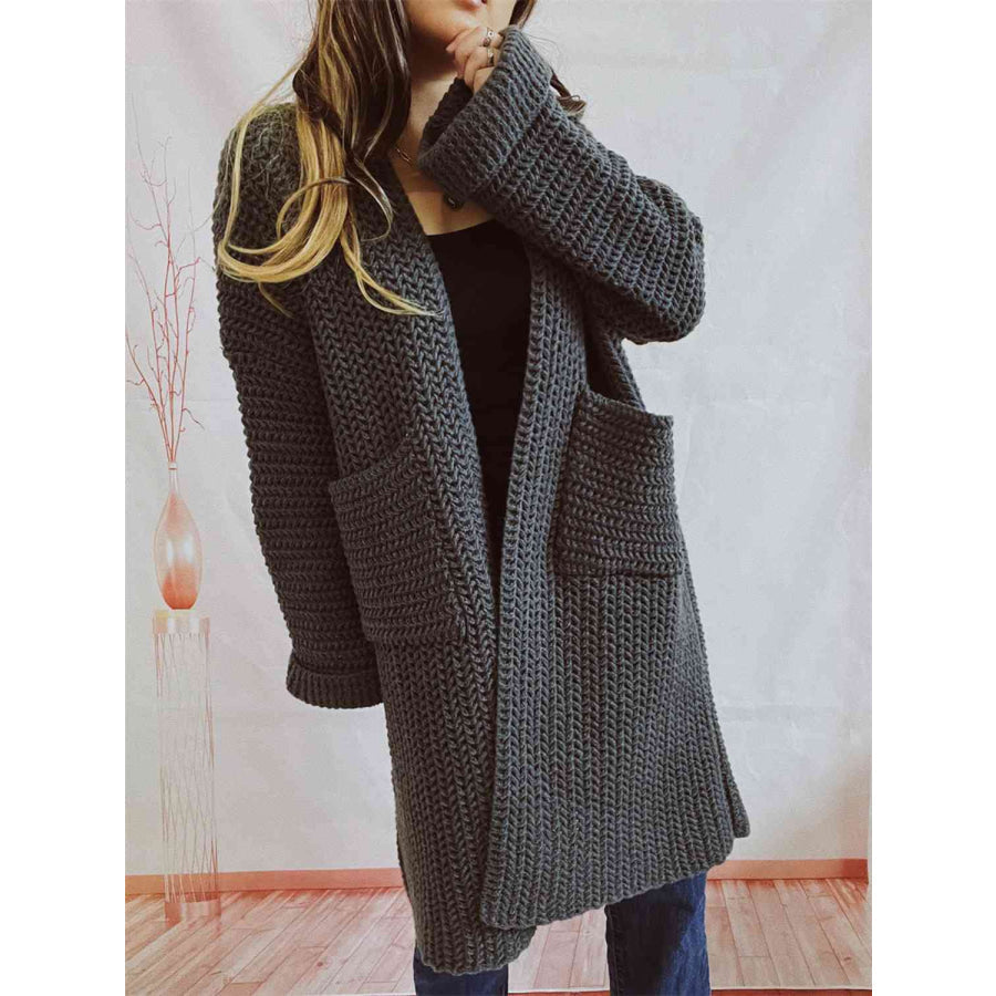 Women's Multi-Color Oversized Knit Cardigan for Fall and Winter