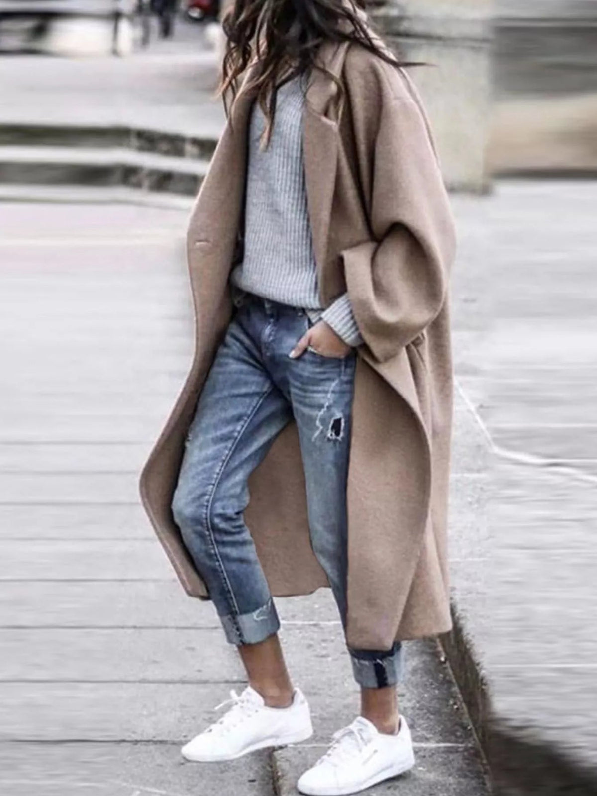 Women's Oversized Long Coat for Fall and Winter Everyday Wear