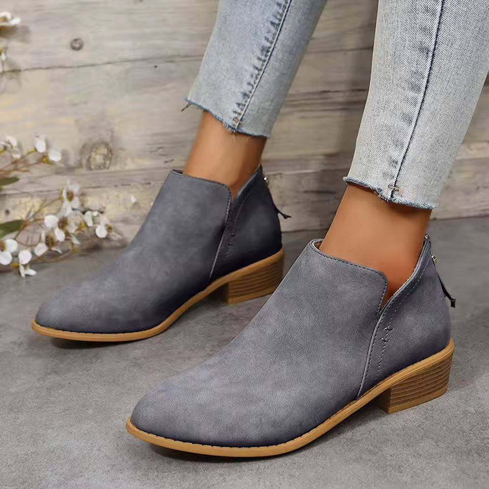 Women's Pointed Toe Ankle Boots for Fall and Winter Everyday Wear