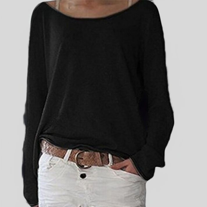 Women's Relaxed Fit Long Sleeve Sweater for Daily Use Warm