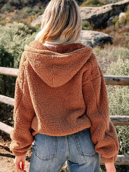 Women's Relaxed Fit Zip Up Jacket for Fall and Winter Everyday Wear