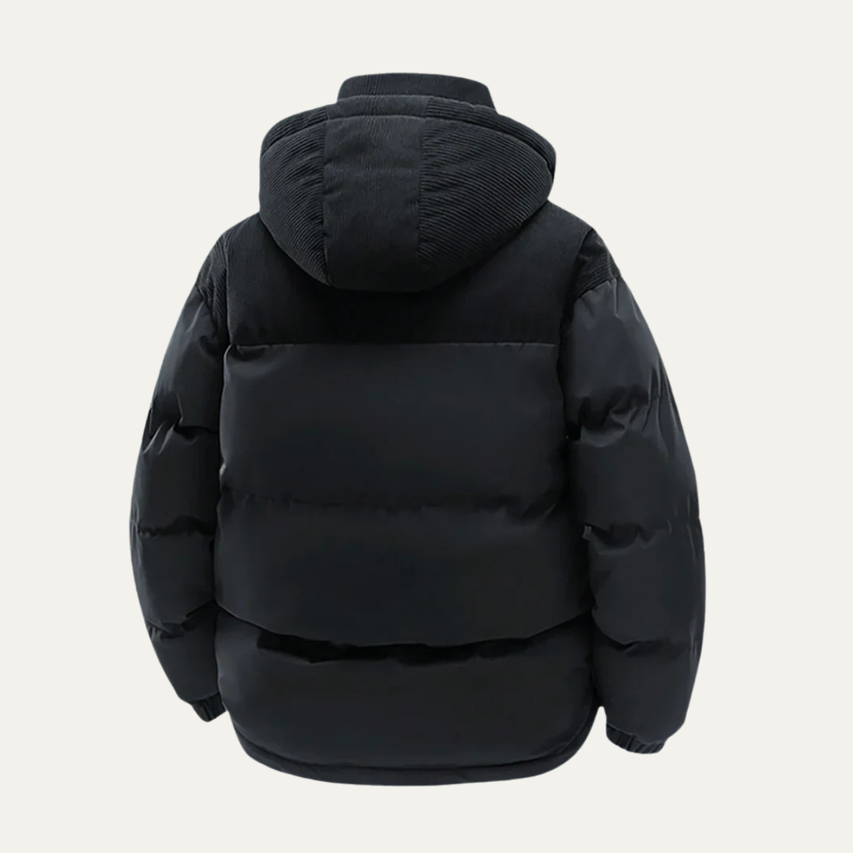 Men's Sleek Hooded Padded Puffer Jacket for Daily Use Warm