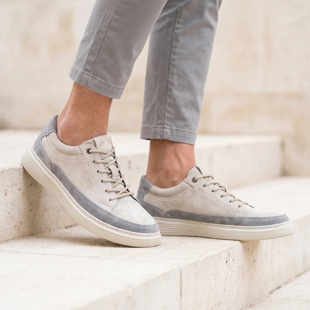 Men's Comfortable Suede Orthopedic Sneakers for Daily Use