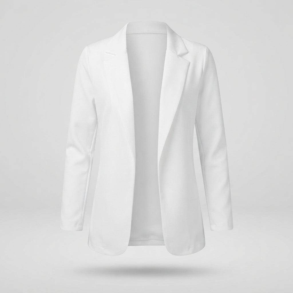 Women's Tailored Long Sleeve Jacket for Fall and Winter Everyday Wear
