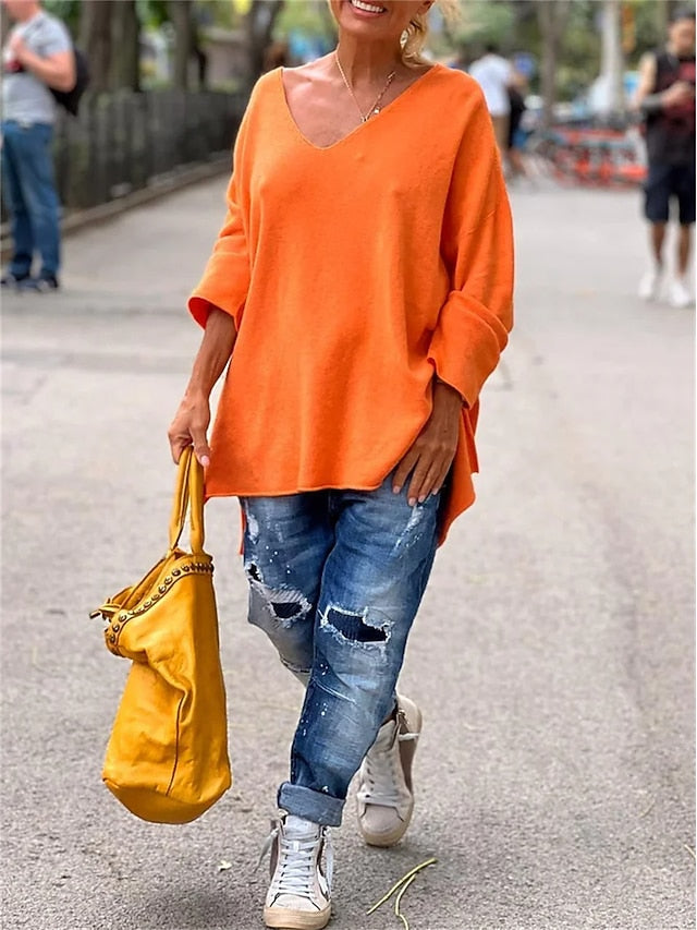 Women's Oversized Tunic Sweatshirt for Fall and Winter Everyday Wear