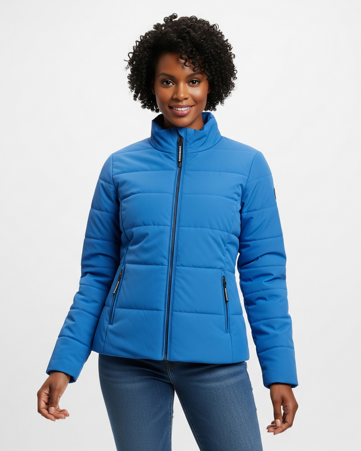 Women's Lightweight Quilted Puffer Jacket for Daily Use Blue