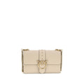 Beige Calf Leather Bos Taurus Shoulder Bag