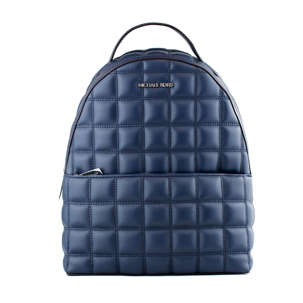 Blue Artificial Leather Backpack