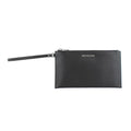 Black Leather Clutch Bag