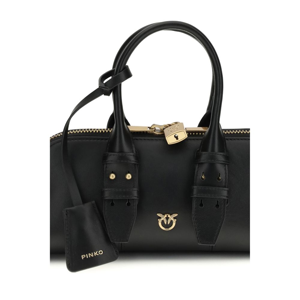 Black Calf Leather Bos Taurus Handbag
