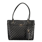 Black Polyurethane Women's Handbag
