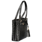 Black Polyurethane Women's Handbag